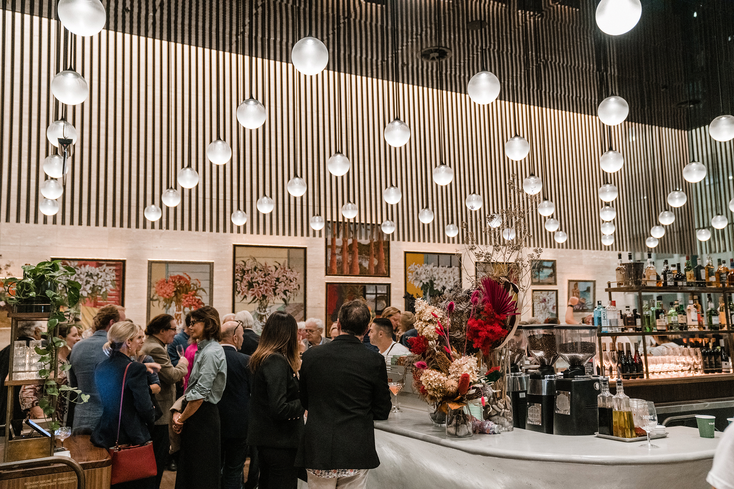 Art exhibition event in the 1 Denison lobby