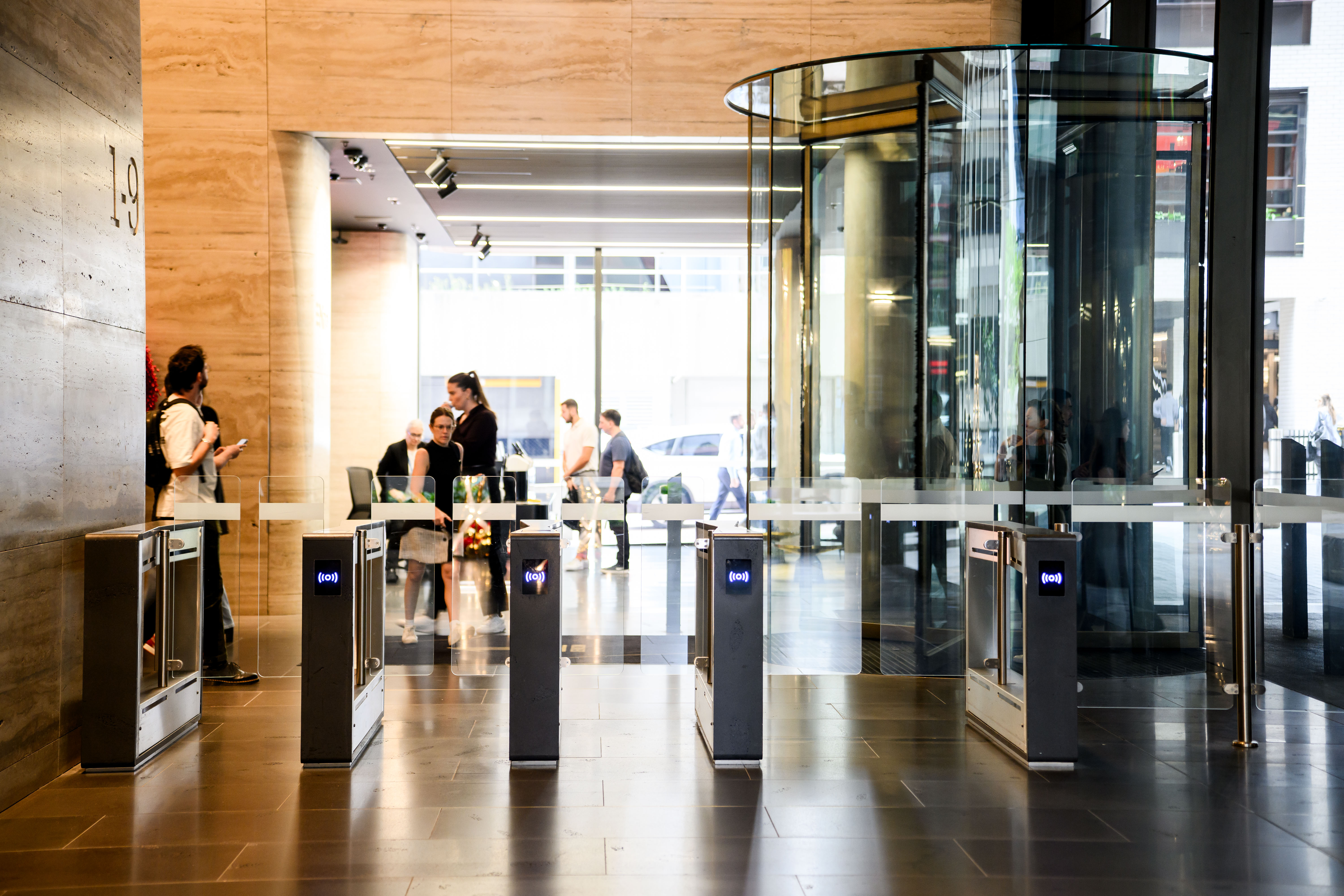 Secure lift access inside 1 Denison